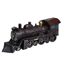 vintage nostalgic steam train model desktop ornaments crafts antique locomotive model home souvenir birthday gifts