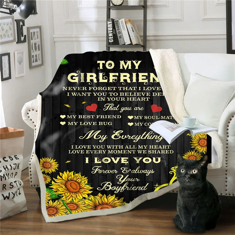 Подсолнух серии квадратное одеяло толстое печатное декор комнаты уют для