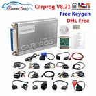 Автомобильный программатор Carprog V8.21, инструмент для онлайн ремонта автомобиля, ECU Тюнинг-программатор с Keygen Car Prog V 8,21 для сброса подушек безопасностирадиоDashIMMO, от DHL