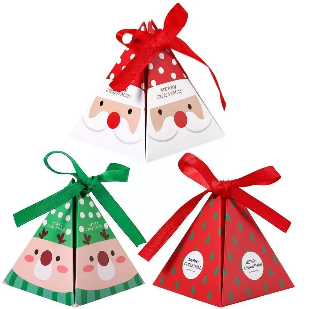 

1pcs Xmas Gift Packaging Boxes Christmas Candy Box Boxes Gift Favors Paper Kids Box Birthday Decoration Xmas Supplies Party A3p9