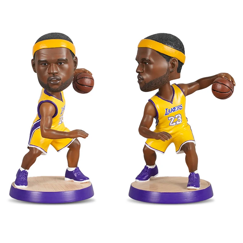 

BYGLTY Basketball Stars 18cm Cute Action Figures Round bottom PVC Club Player Toys For Boys Girls Souvenir Fans Birthday Gift