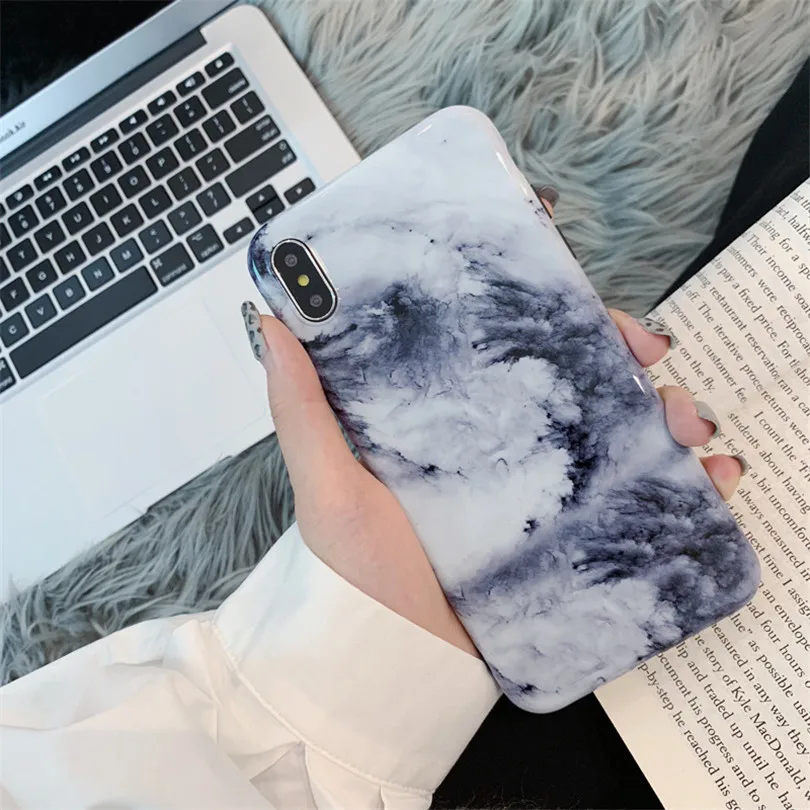 IMD мраморный чехол для телефона iphone 11 Pro Max XS X XR 7 8 Plus 6 S силиконовый Мягкий ТПУ