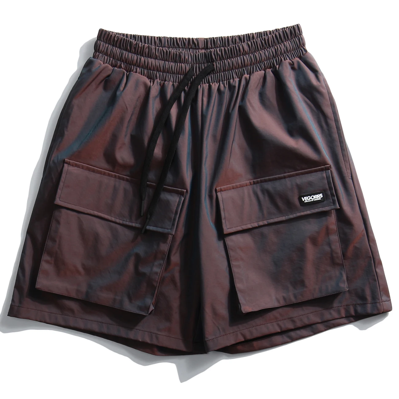 Светоотражающие шорты в стиле пэчворк с карманами бриджи для бега уличная одежда