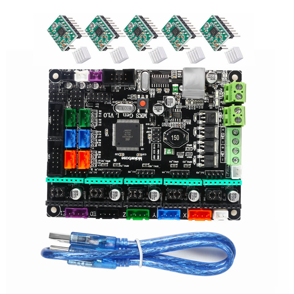 Плата контроллера MKS GEN L V1.0 плата для 3D-принтера совместимая с Ramps 1 6 Mega 2560 R3