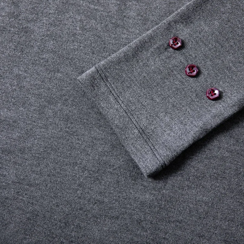 Женские футболки с воротником стойкой теплый Топ длинным рукавом и высоким