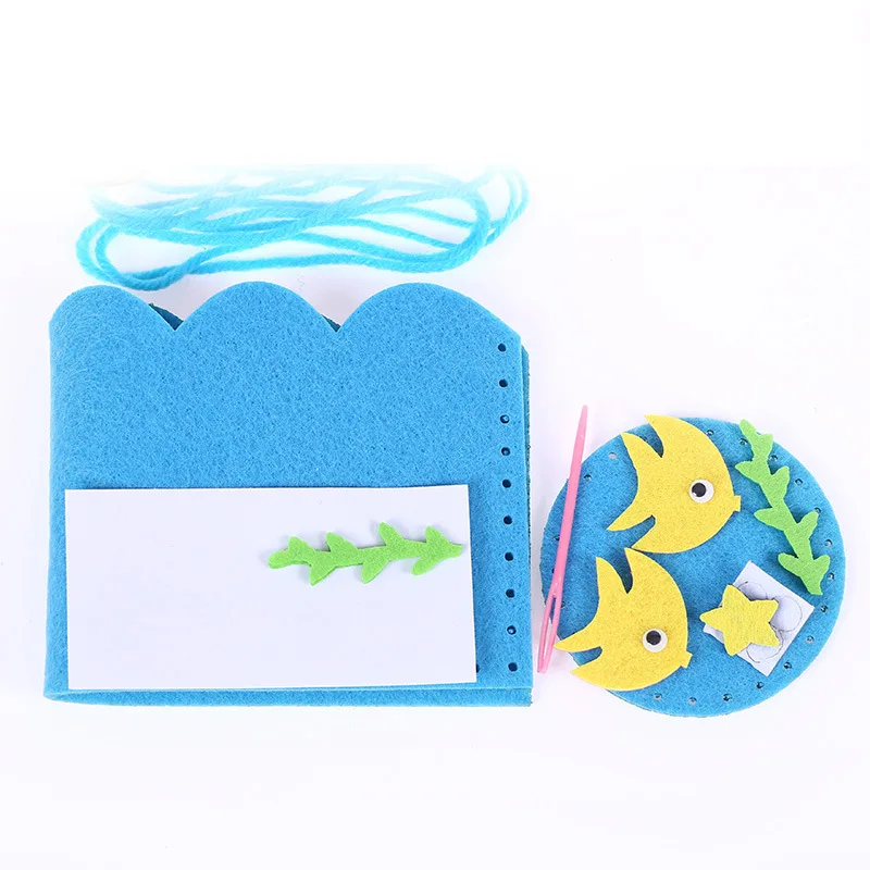 

2019 Baby Educational DIY Craft Tangram Block Kit Cute Creative Handmade Pen Container DIY Pencil Holder Kids Craft Toys Kits