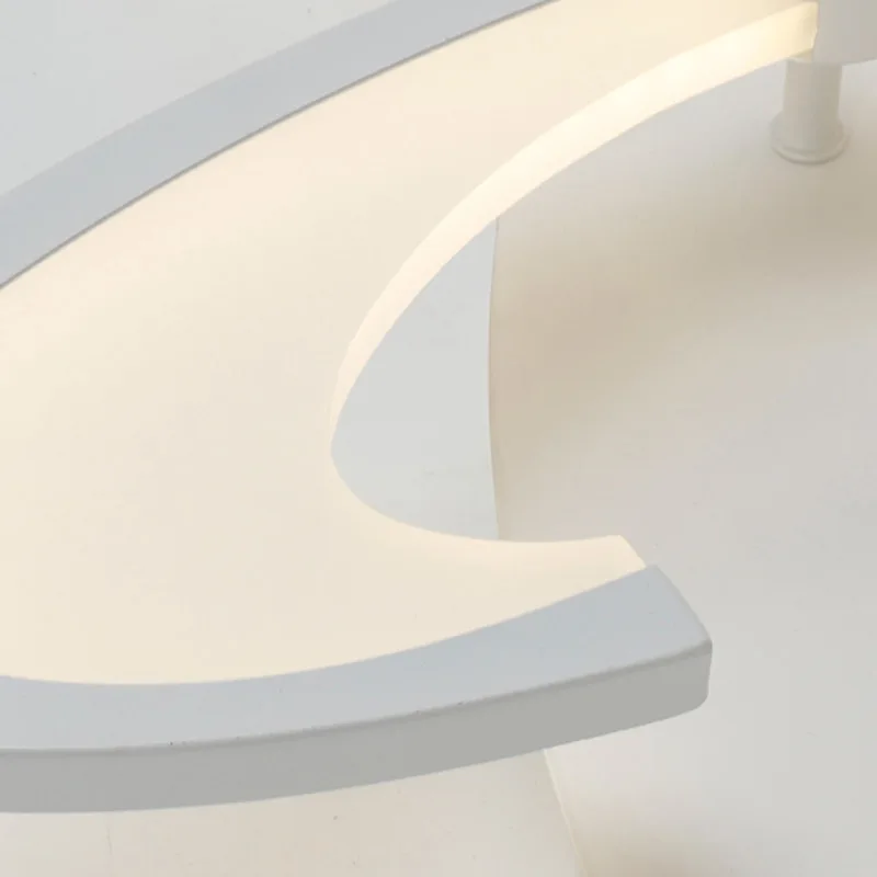 Современная светодиодная люстра с дистанционным управлением белая акриловая