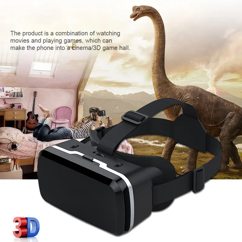 VR Очки виртуальной реальности 3D для Android iPhone смартфон мобильный телефон шлем