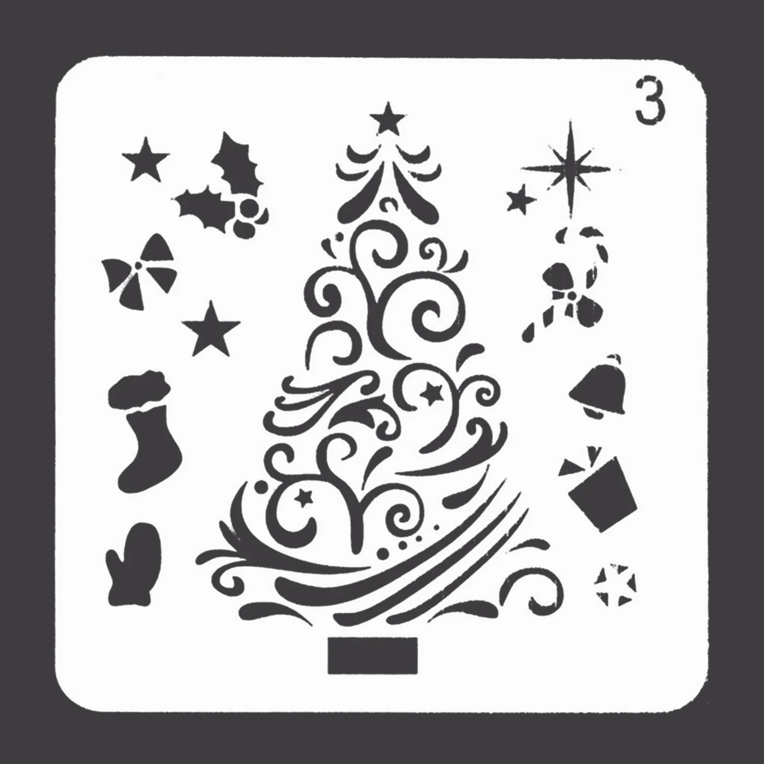 7 шт. различных кабельных наконечников Стиль картина трафареты для рисования