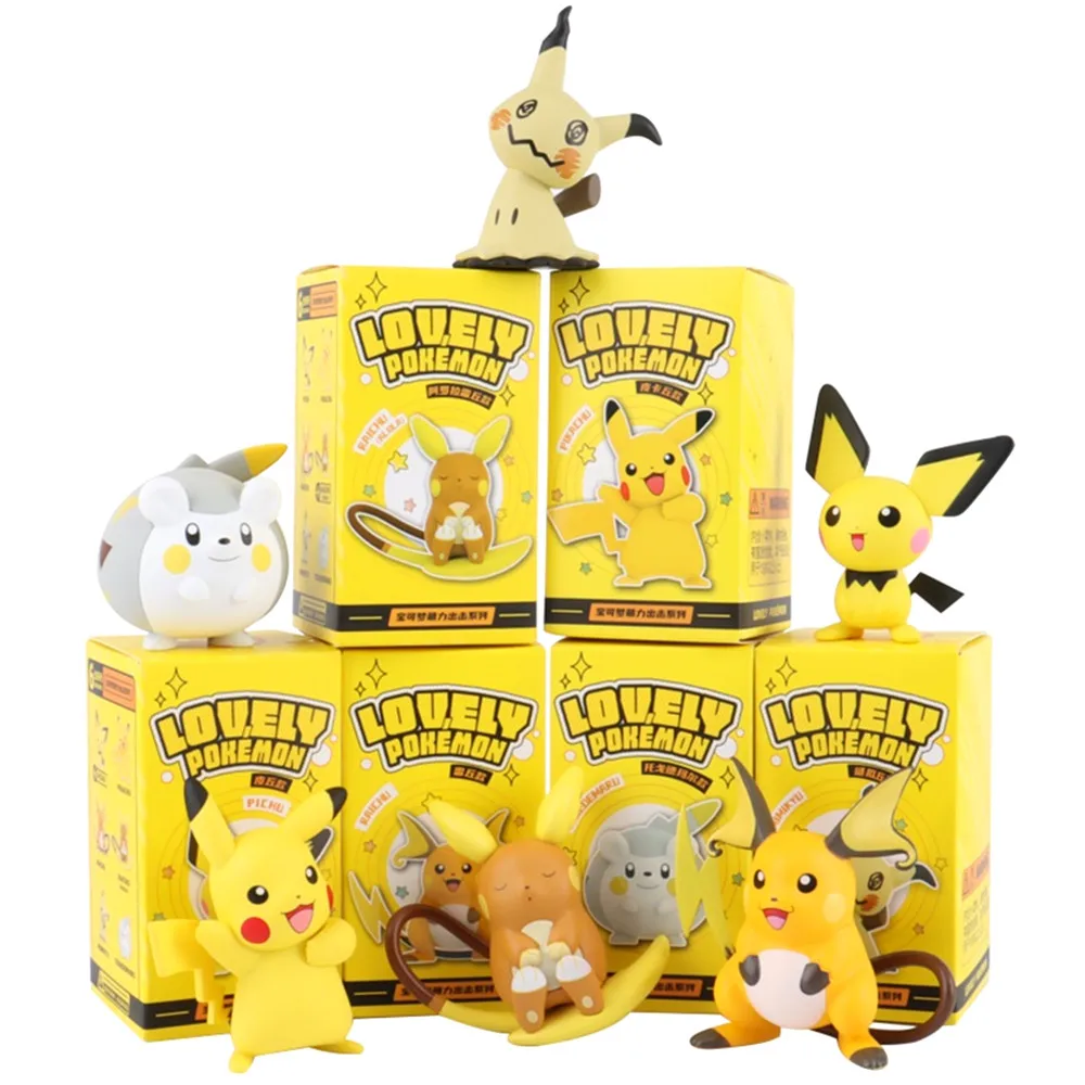 

Pokemon Figures Pikachu Raiciu Pokémon Anime Action Figure Model Dolls Toy Gift