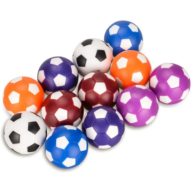 

Set of 8 Table Soccer Foosballs Replacement Balls, Mini Colorful 36mm Tabletop Game Ball