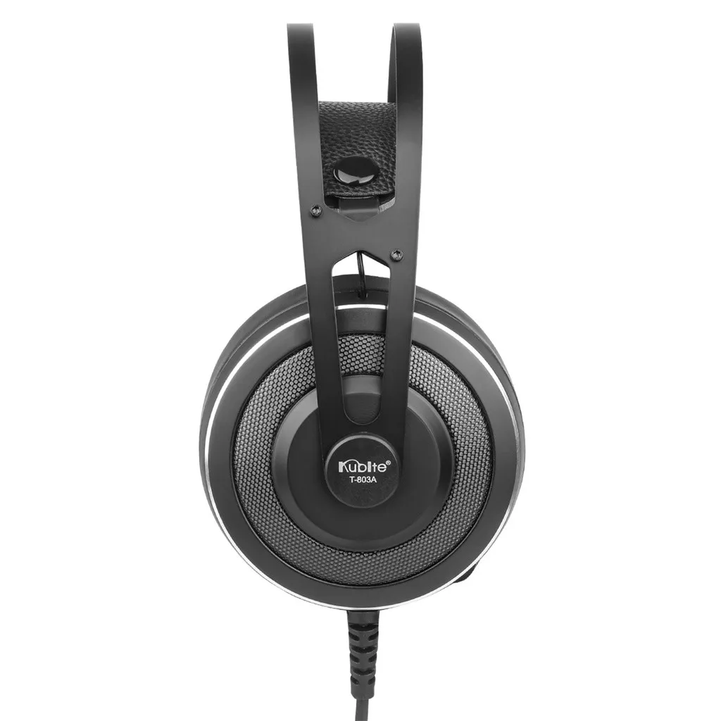 Проводные Игровые наушники с объемным звуком T803A с микрофоном, проводные наушники, игровая гарнитура, музыка