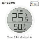 Цифровой термометр и гигрометр Qingping, электронный прибор с ЖК-экраном для автоматической записи данных, работает с приложением Mi Home