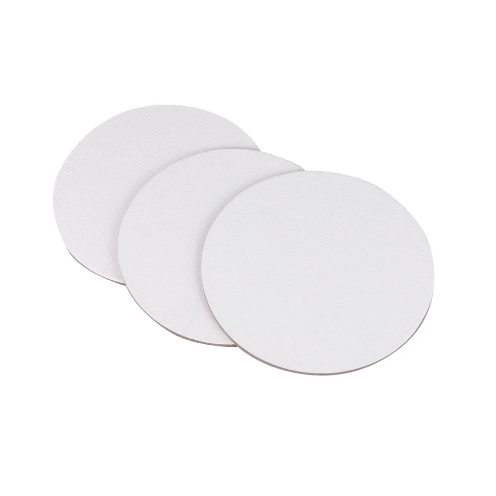 

6PCS 30CM Round Canvas Drawing Board Premium Art Painting Board Artist Round Shape Canvas Board Oil Paint Canvas Sketchpad (Whit