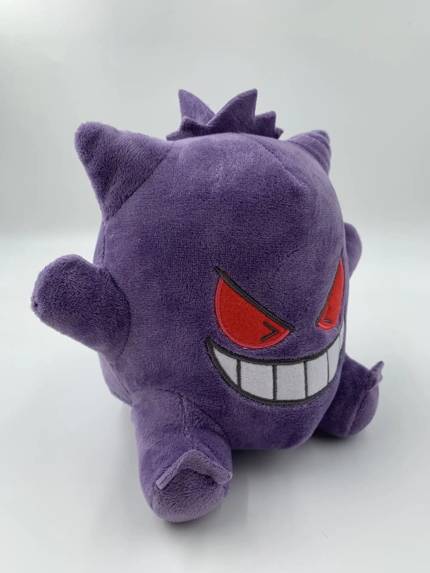 

new 18cm purple sitting Gengar Tongue out 125g cute soft doll good quality christmas Birthday gift for kid