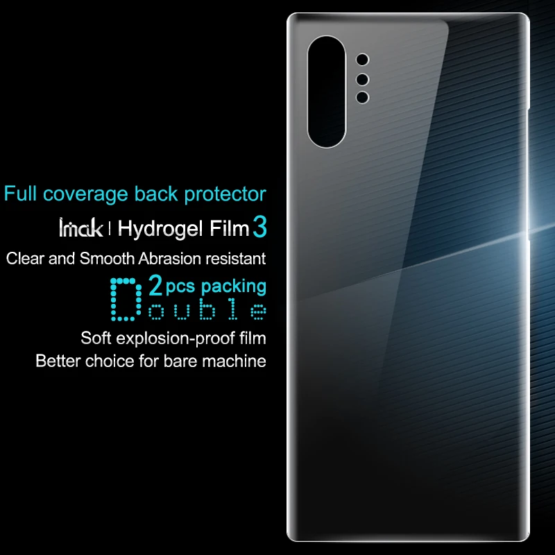 Imak гидрогель пленка для samsung Galaxy Note 10 плюс сзади спереди Экран защитный прозрачный Олеофобное