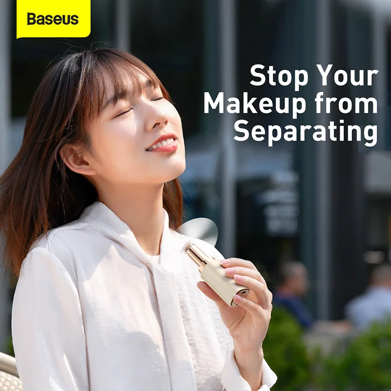 

Baseus USB Fans Cooling Portable Mini Fan Speed Adjustable USB Rechargeable Handheld Fan Cooler Pocket Fans For Outdoor Travel