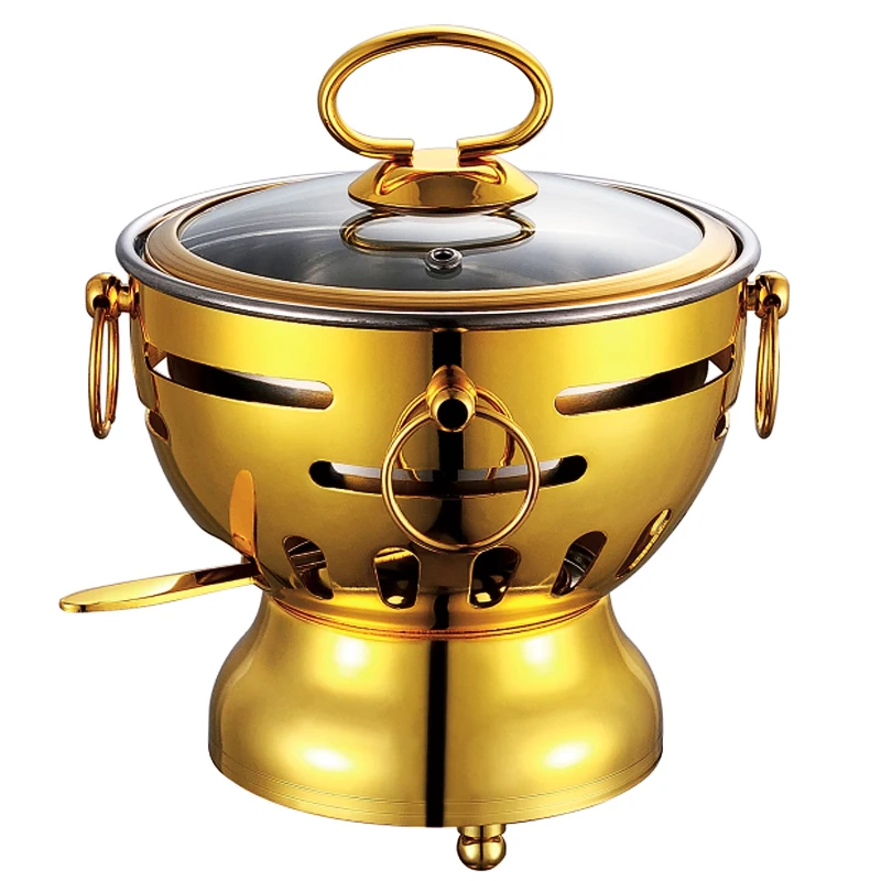 304 маленький горячий горшок из нержавеющей стали спиртовая печь самостоятельное