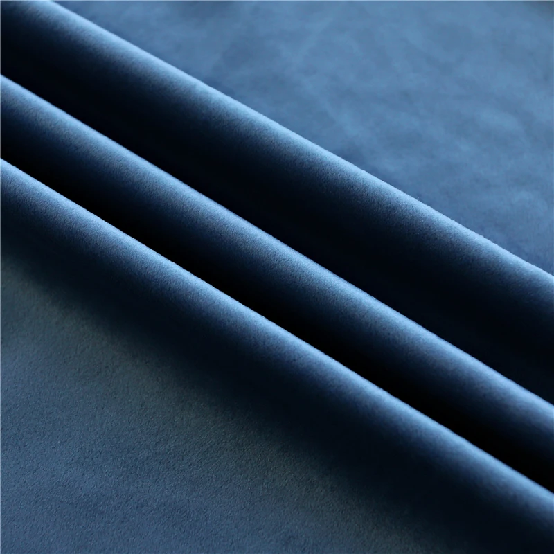 Высококачественные синие вышитые занавески для гостиной в европейском стиле