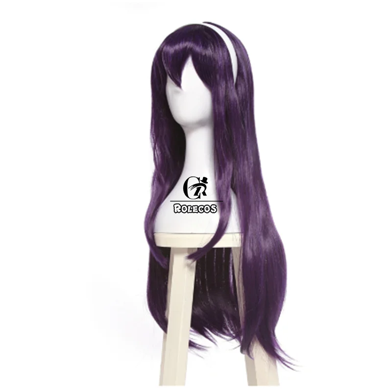 ROLECOS Utaha Kasumigaoka косплей парик для женщин 80 см фиолетовый длинный с прямыми