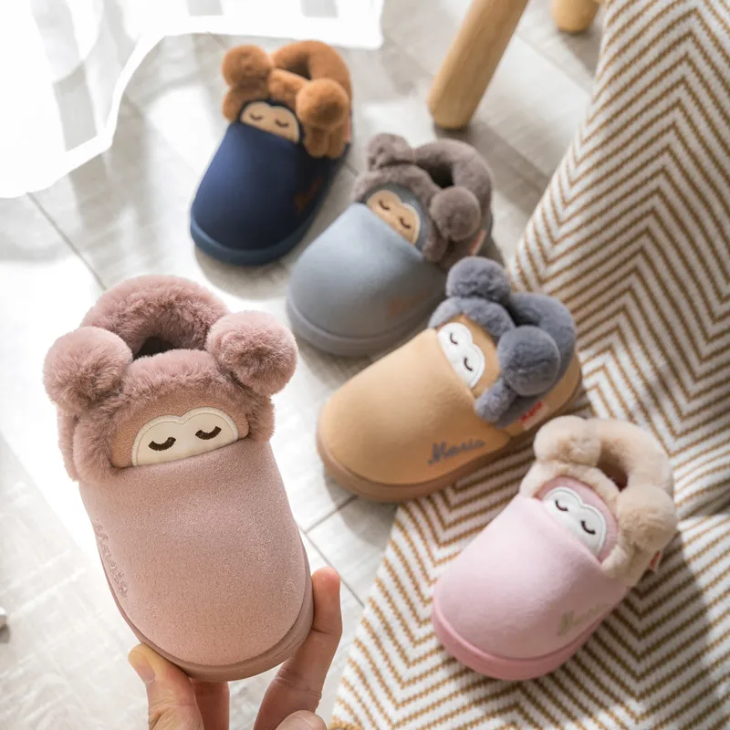 Тапочки детские х/б Нескользящие на осень/зиму|Тапочки| |