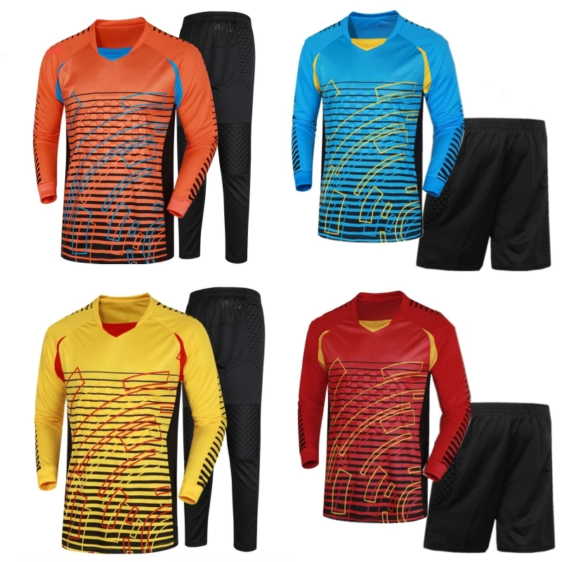 Набор мужской футбольной формы футболка и шорты 2018/19|kit shirts|soccer goalkeeper trainingkit jersey