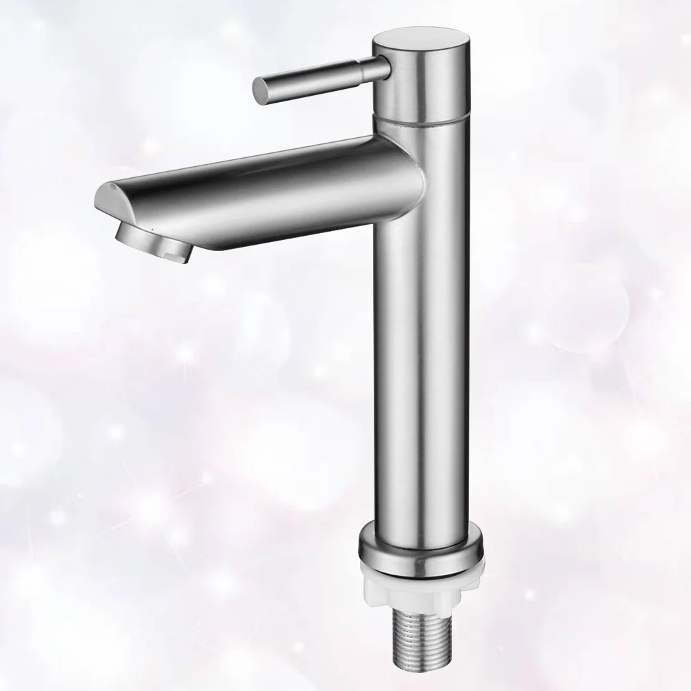 

Single Cold Water Stainless Steel Water Basin Washbasin Basin Silver