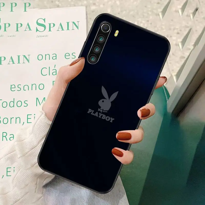 

LJHYDFCNB Playboy Phone Case For Redmi 7 8 9 A K20 30 Pro Note 8 9 Pro 9s
