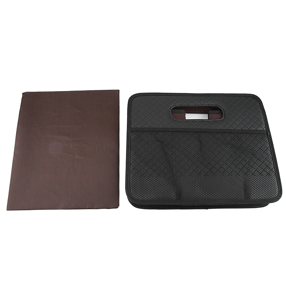 Дешево Новый складной автомобильный ящик для хранения вещей чехол из искусственной кожи многофункциональный карманный Органайзер держатель черн...