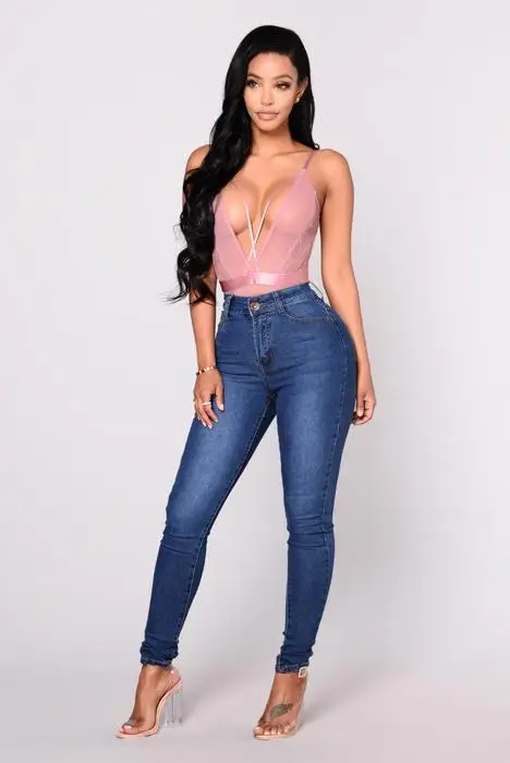 

Women's Skinny High Stretch Jeans Pencil Pants