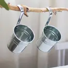 1 шт. съемный крюк цветочный горшок дикий мини овальный ковша жестяная корзина садовый цветочный горшок для суккулентных растений железные подвесные корзины