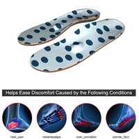 eva material running shock absorption orthopedic arch support insole high arch footmetatarsal support heel pain for men women
