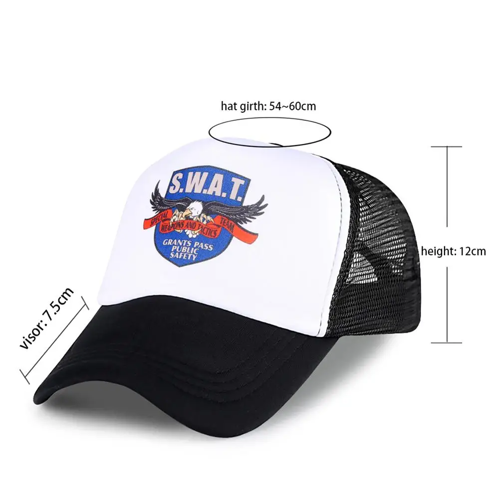 Черная бейсбольная кепка SWAT Мужская армейская тактическая Кепка Snapback хип хоп