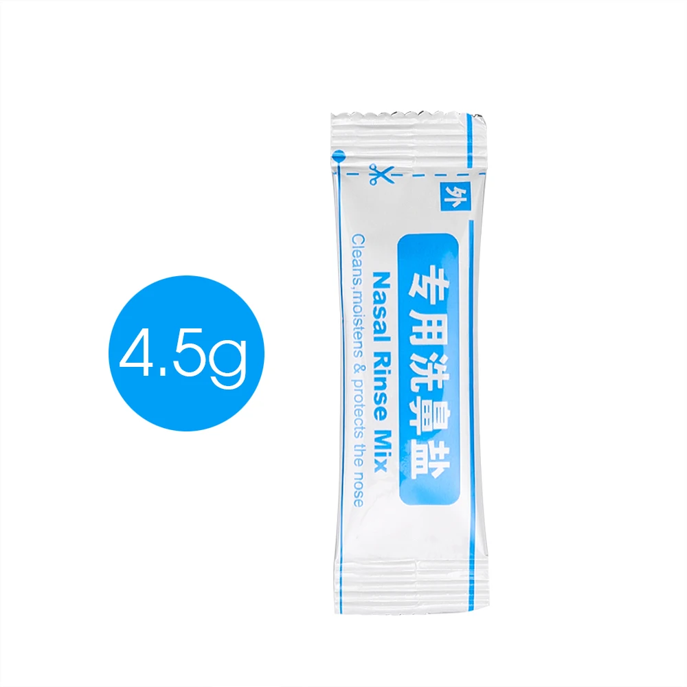 4.5g for 500ml Прямая поставка, 500 мл, нети горшок, забота о здоровье, защита для носа, очищает, увлажняет ребенка, избегает аллергического ринита, ирригатор для взрослых и детей - Цвет: 4.5g for 500ml