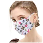 Женская модная Цветочная 3d Маска для лица из ледяного шелка, Маска для лица, Маска для Хэллоуина, косплей Маска На Рот, маски
