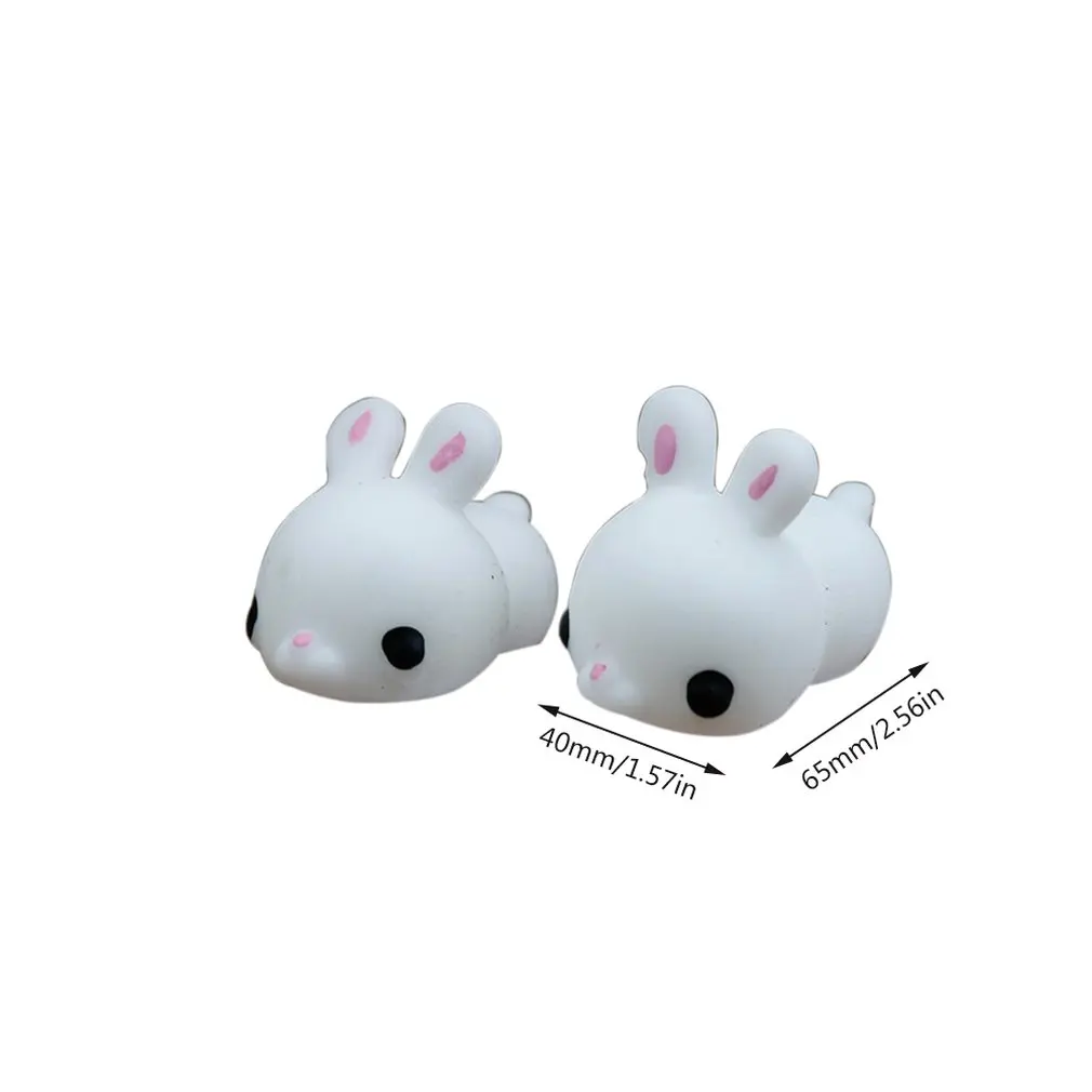 

Kids Cartoon LED Light Glowing Flash Small Animal Rabbit Baby Elasticity Fun Toys Gifts Children Squeeze Anti Stress Toys