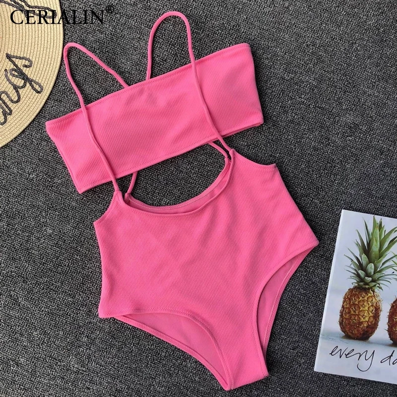 Новый купальник сексуальный женский бикини однотонный комплект с