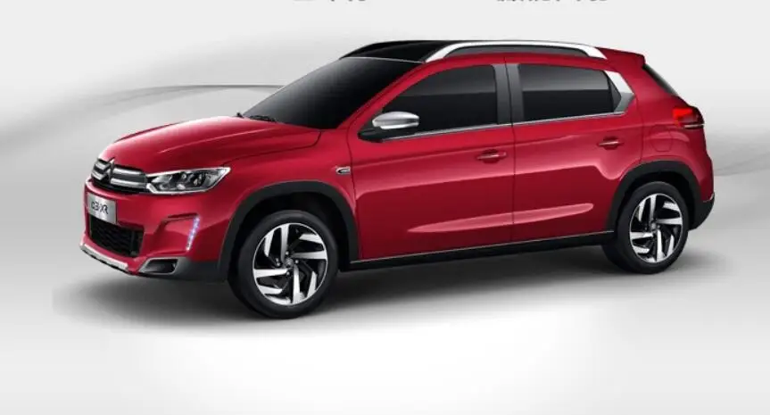 Красный ABS краска автомобиля заднее крыло багажника выступ Спойлеры подходит для Citroen C3-XR - Цвет: Красный