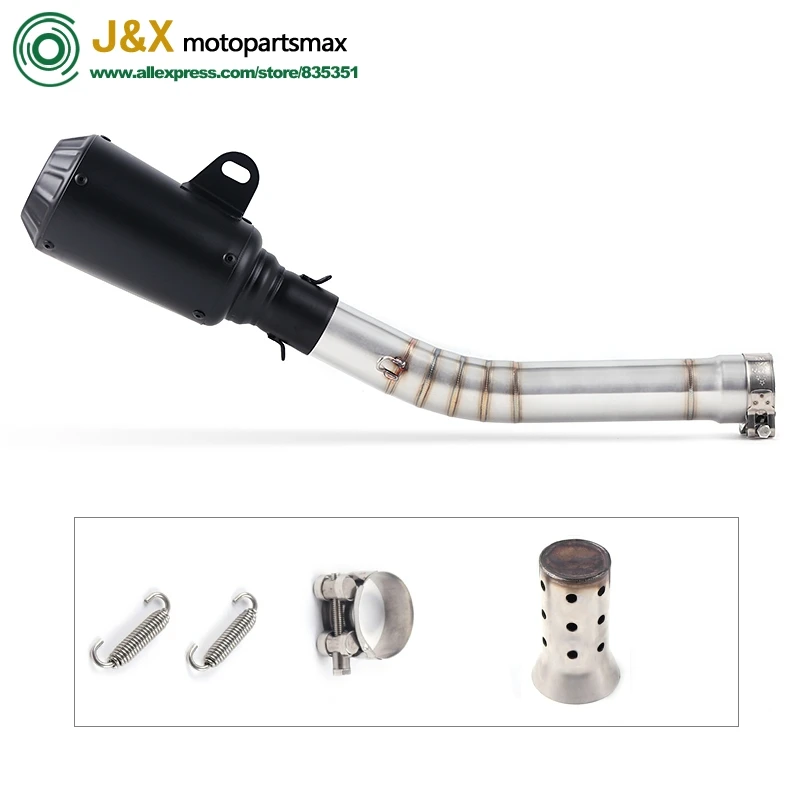 

Глушитель выхлопной трубы из нержавеющей стали для мотоцикла, среднее звено, слипоны на полной системе, слипоны для yamaha YZF-R6 R6 1998-2005