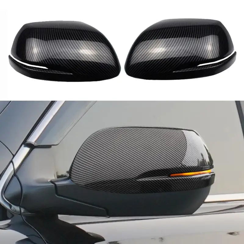 

For Honda CR-V CRV 2017-2021 Carbon Style Rearview Side Wing Mirrors Cap Cover