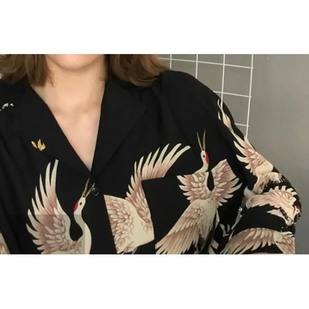 Vintage Printed Fashion Women Blouses 2020 Women Long Sleeve Shirts Print Chiffon Blouse women ladies Loose Femme Tops