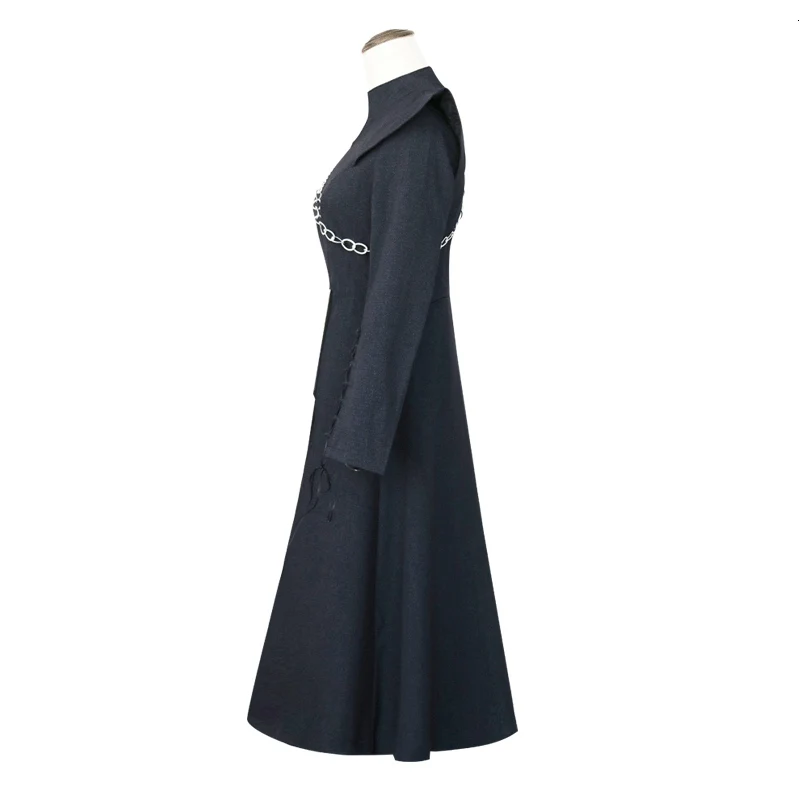 Игра престолов даенерис Таргариен костюм сезон 7 карнавальный черное платье плащ