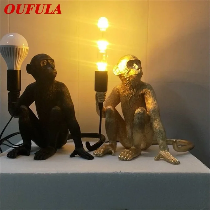 OUFULA настольная лампа светильник лампы светодиодный смолы современный