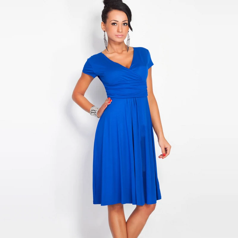 Женская Офисная Туника большого размера элегантное плиссированное платье