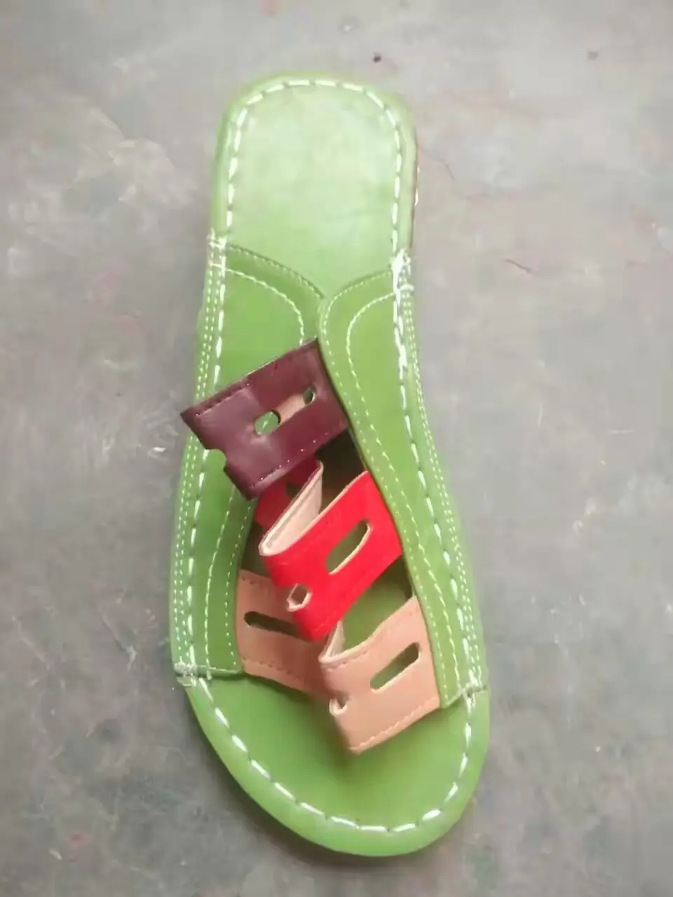 

Shoes Woman 2021 Female Slippers Big Size Med On A Wedge New Soft Casual Fabric Slides Rome Rubber PU Basic Leisure Female Shoes