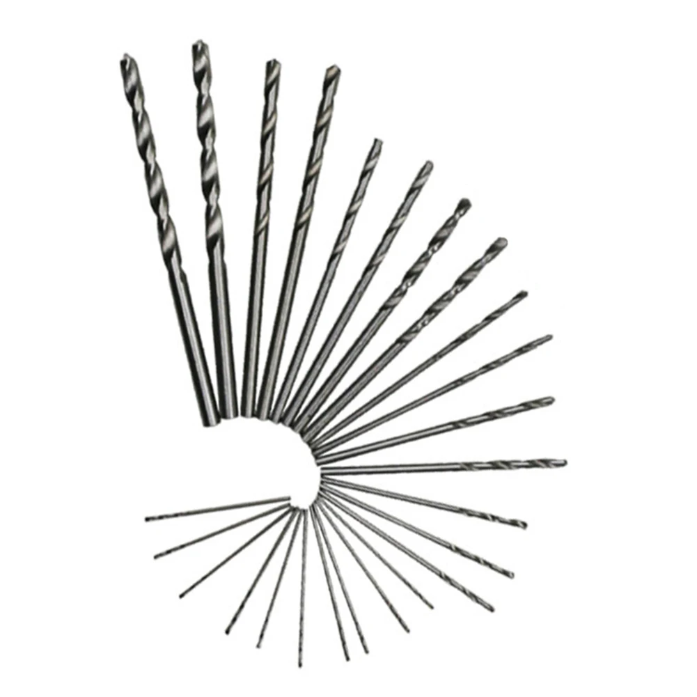 

25Pcs Twist Drill Bit HSS Cobalt Coated Drill Bit Set High Speed Steel Hole Cutter Gadget Hand Woodworking Jewel Tool