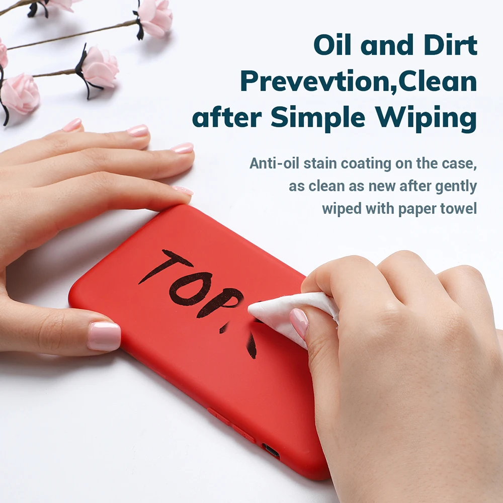 TOPK чехол для телефона iPhone 11 Pro Max мягкий тонкий противоударный из ТПУ карамельного