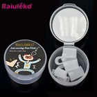 Силиконовый магнитный зажим для носа от храпа, зажим для носа, поддон для сна, помощь при апноэ, ночное устройство с чехлом