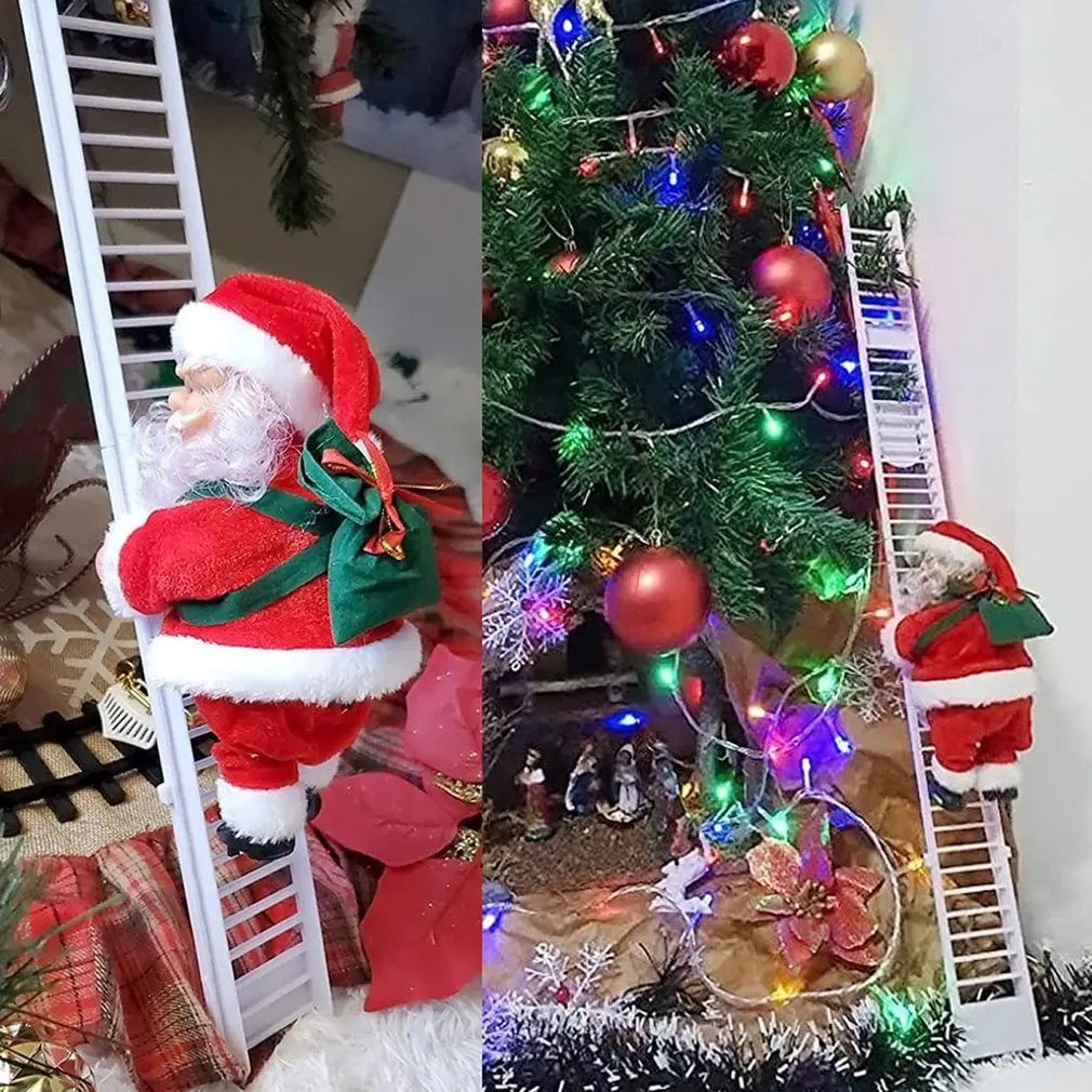 Электрическая лестница детская игрушка в виде Санты рождественские подарки для