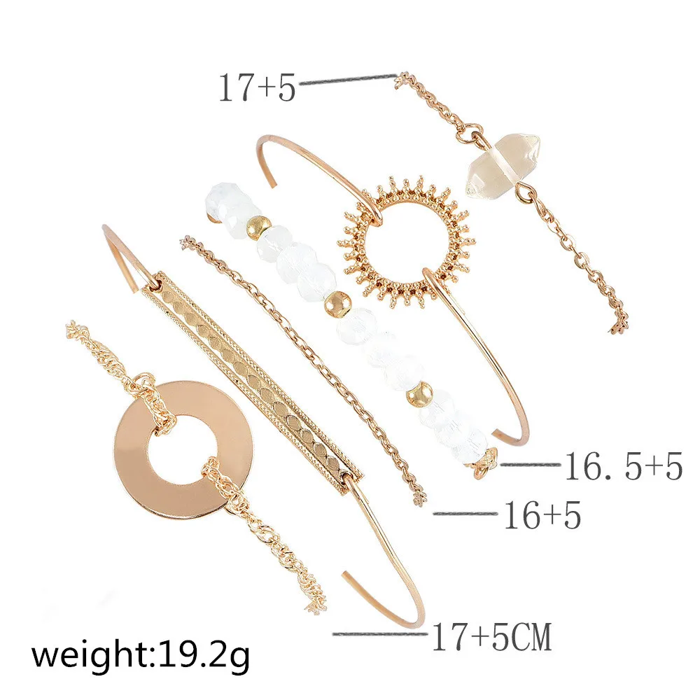 6 шт./партия женские модные браслеты шармы Круглый круглый браслет с